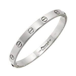 Cartier Love Bracelet #16 K18 WG White Gold 750 Bangle